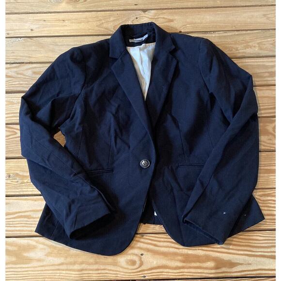H&M Jackets & Blazers - H&M Button Front Blazer Jacket Size 10 Women’s Black